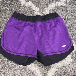 XS Champion Purple & Gray Shorts